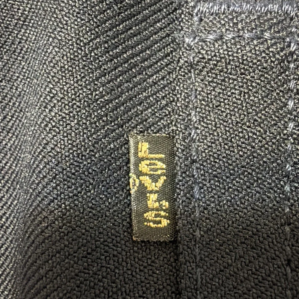 Levi's 517 Saddleman Boot Cut Black Slacks Pants Men 36x29